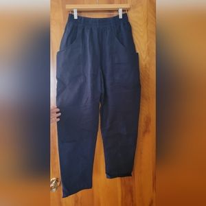 Elizabeth Suzann Clyde Linen Navy Pants